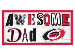 Carolina Hurricanes Awesome Dad 6x12 Sign