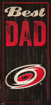Carolina Hurricanes Best Dad 6x12 Sign