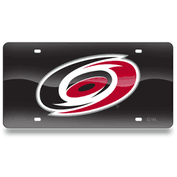 Carolina Hurricanes Black 12" x 6" Laser Cut Tag For Car/Truck/SUV