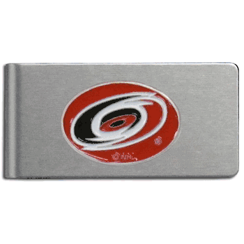 Carolina Hurricanes Brushed Metal Money Clip