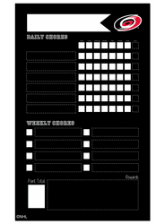 Carolina Hurricanes Chore Chalk Board 11x19 Sign