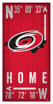 Carolina Hurricanes Coordinate 6x12 Sign