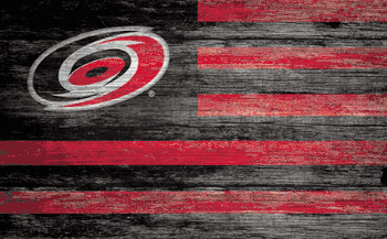 Carolina Hurricanes Distressed Flag 11x19
