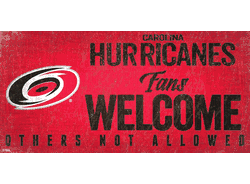 Carolina Hurricanes Fans Welcome Sign