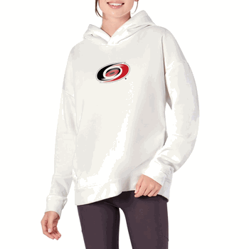 Carolina Hurricanes NHL Kadi Hoodie with Zipper Pockets White Large