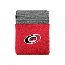 Carolina Hurricanes Pebble Front Pocket Wallet Light Red