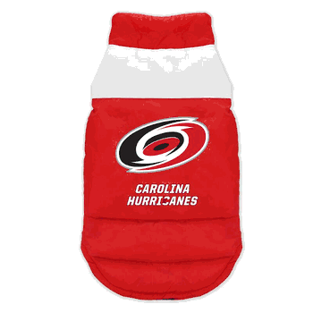Carolina Hurricanes Pet Parka Puff Vest Large