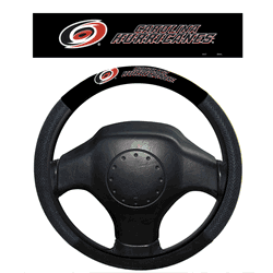 Carolina Hurricanes Poly-Suede Steering Wheel Cover