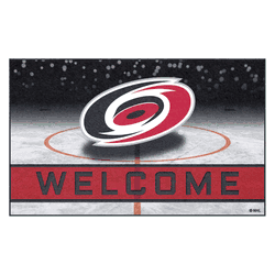 Carolina Hurricanes Rubber Door Mat - 18in. x 30in.