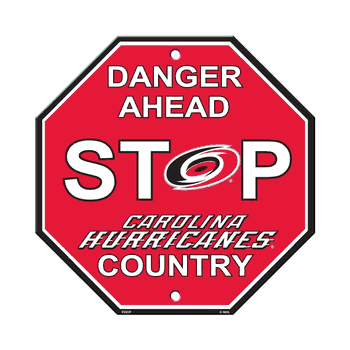Carolina Hurricanes Sign 12x12 Plastic Stop Style CO