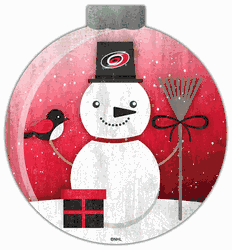 Carolina Hurricanes Snowglobe 12in Wall Art