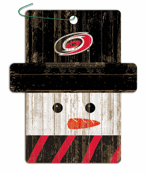 Carolina Hurricanes Snowman Ornament
