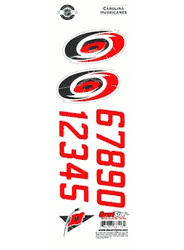 Carolina Hurricanes Sportstar Officially Licensed Authentic Center Ice NHL Hockey Helmet Decal Kit