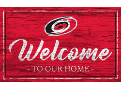 Carolina Hurricanes Team Color Welcome 11x19 Sign