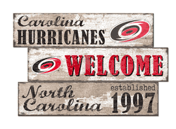 Carolina Hurricanes Welcome 3 Plank
