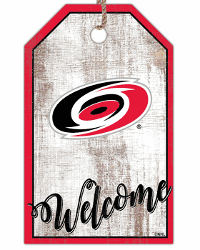 Carolina Hurricanes Welcome Team Tag 11x19 Sign