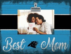 Carolina Panthers 10" x 8" Best Mom with Stripe Clip Frame