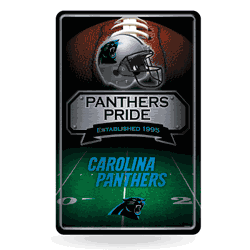 Carolina Panthers  11" x 17" Metal Home Dcor Sign