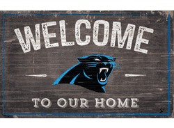 Carolina Panthers 11x19 Welcome to our Home Sign