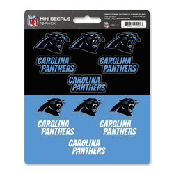 Carolina Panthers 12 Count Mini Decal Sticker Pack