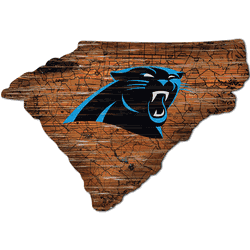 Carolina Panthers 12" Mini Roadmap State Sign
