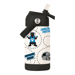 Carolina Panthers 12oz Mascot SS Kids Bottle