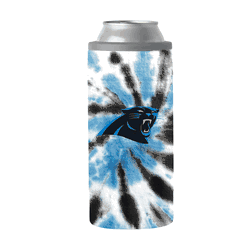 Carolina Panthers 12oz Tie Dye Slim Can Coolie