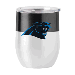 Carolina Panthers 16oz Colorblock Stainless Curved Beverage