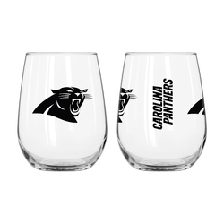 Carolina Panthers 16oz Gameday Curved Beverage Glass
