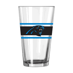Carolina Panthers 16oz Stripe Pint Glass