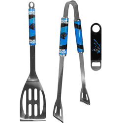 Carolina Panthers 2 pc BBQ Set and Bottle Opener