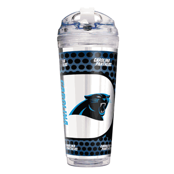Carolina Panthers 24 Oz. Acrylic Tumbler w/ Straw