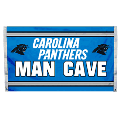 Carolina Panthers 3 Ft. x 5 Ft. Man Cave Flag  w/ 4 Grommets