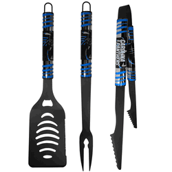 Carolina Panthers 3 pc Black Tailgater BBQ Set