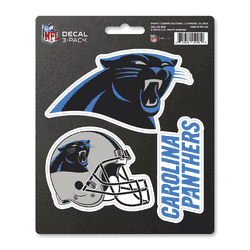 Carolina Panthers 3 Piece Decal Sticker Set