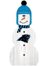Carolina Panthers 31" Snowman Leaner
