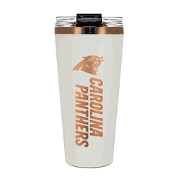 Carolina Panthers 32oz Crme and Copper Big Slim Tumbler with Straw