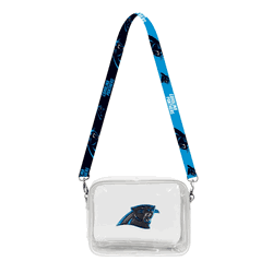 Carolina Panthers 3D Logo Clear Fanny Fan Purse