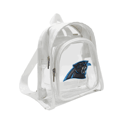 Carolina Panthers 3D Logo Clear Mini Backpack