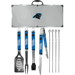 Carolina Panthers 8 pc Logo BBQ Set