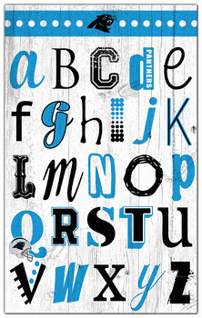 Carolina Panthers Alphabet 11x19 Sign