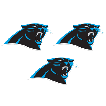 Carolina Panthers Auto Decal 3 Pack