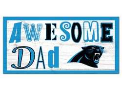 Carolina Panthers Awesome Dad 6x12 Sign