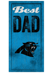 Carolina Panthers Best Dad Sign