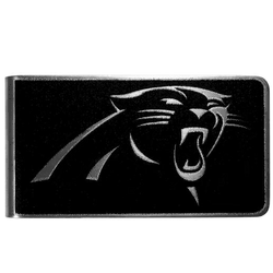 Carolina Panthers Black and Steel Money Clip