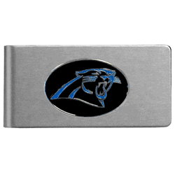 Carolina Panthers Brushed Metal Money Clip
