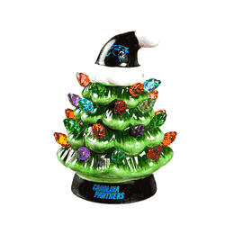 Carolina Panthers Christmas Tree 4 Inch LED Tabletop