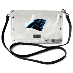 Carolina Panthers Clear Envelope Purse STRAP