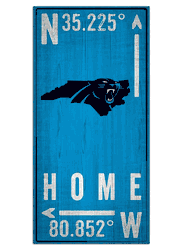 Carolina Panthers Coordinate 6x12 Sign