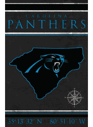 Carolina Panthers Coordinates 17x26